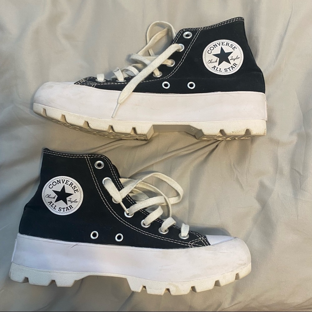 Black Converse Lugged